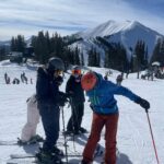 Fareed Zakaria Instagram - Two weeks ago, we climbed up to the Aspen Highlands Bowl and skied down, a first for Sofia (14) and her friend Lilly. (Omar (23) did the hike and ski twice in one day and four times in 3 days!) A wonderful experience - though the ski week ended with me taking a fall and my arm in a sling. AC separation. Not to worry, it's healing nicely. It has to, I promised to go skiing in late March with Lila (19). 🎿