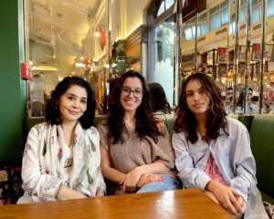 Fareed Zakaria Instagram - The two best places to eat in Mumbai - and there is LOTS of competition - are @thebombaycanteen and its associated savories and sweets store, @bombaysweetshop. That's my sister, Tasneem, and my two daughters, Lila and Sofia.
