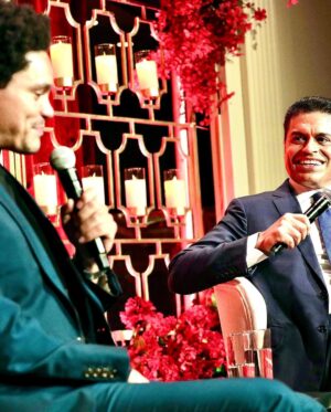 Fareed Zakaria Instagram - TGIF&S! Friday night with @trevornoah to help raise funds for an extraordinary Indian charity @prathameducation. Then Saturday night dinner with my niece @malikanoormehta at the fantastic new Restaurant @kolomannyc. Help Pratham and then reward yourself with a nice dinner at Koloman!