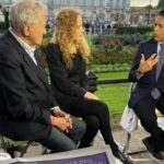 Fareed Zakaria Instagram - From Kyiv to London to cover the death of the Queen. Luckily I had with me my partner at GPS from almost the beginning, Tom Goldstone (Exec Producer). A great guy but he has had better hair days. Buckingham Palace, London England