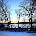 Fareed Zakaria Instagram - Sunset on the Hudson. Pretty but COLD! Rhinebeck, New York