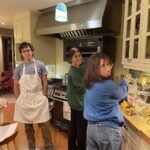 Fareed Zakaria Instagram - Team Z preparing Thanksgiving dinner for 14!!! Grateful to have three kids who can cook!