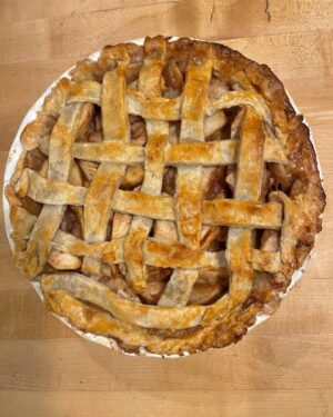 Fareed Zakaria Instagram - Just baked. Gotta admit, feeling pretty good about the lattice crust. Not perfect by a long shot but for a first effort, not bad.