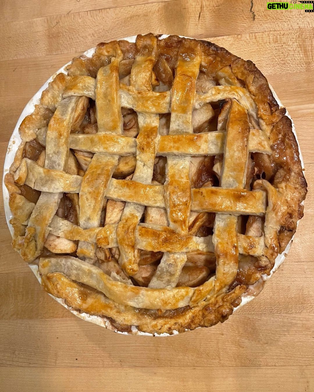 Fareed Zakaria - 1.1K Likes - Just baked. Gotta admit, feeling pretty good about the lattice crust. Not perfect by a long shot but for a first effort, not bad.