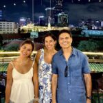 Fareed Zakaria Instagram - Saigon skyline from the rooftop of the wonderful boutique Hotel des Arts. Ho Chi Minh City, Vietnam