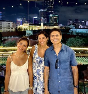 Fareed Zakaria Instagram - Saigon skyline from the rooftop of the wonderful boutique Hotel des Arts.