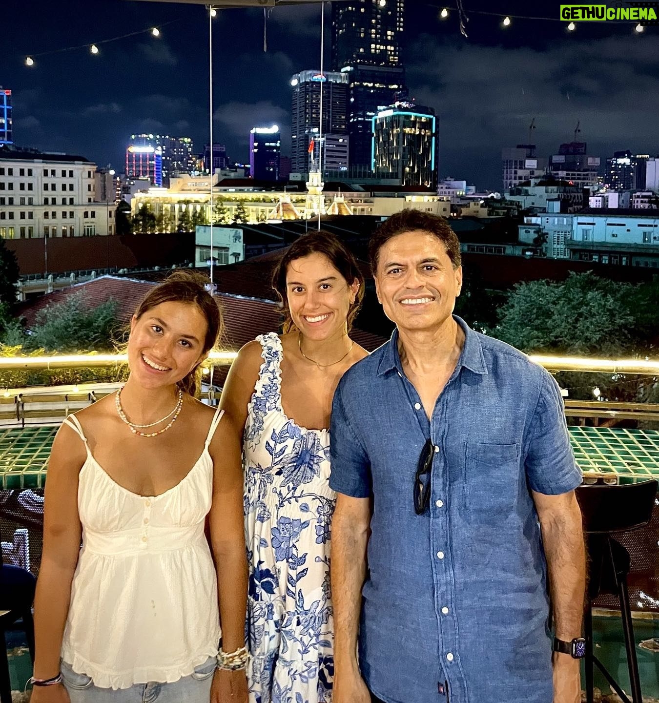 Fareed Zakaria - 1.5K Likes - Saigon skyline from the rooftop of the wonderful boutique Hotel des Arts.