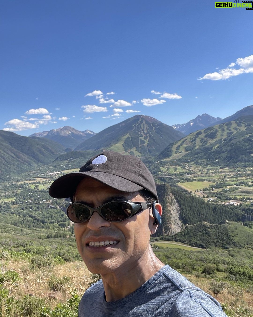 Fareed Zakaria - 1.3K Likes - Just hiked the Sunnyside trail, outside Aspen. A sunny day so, appropriate. Colorado is just so stunning.