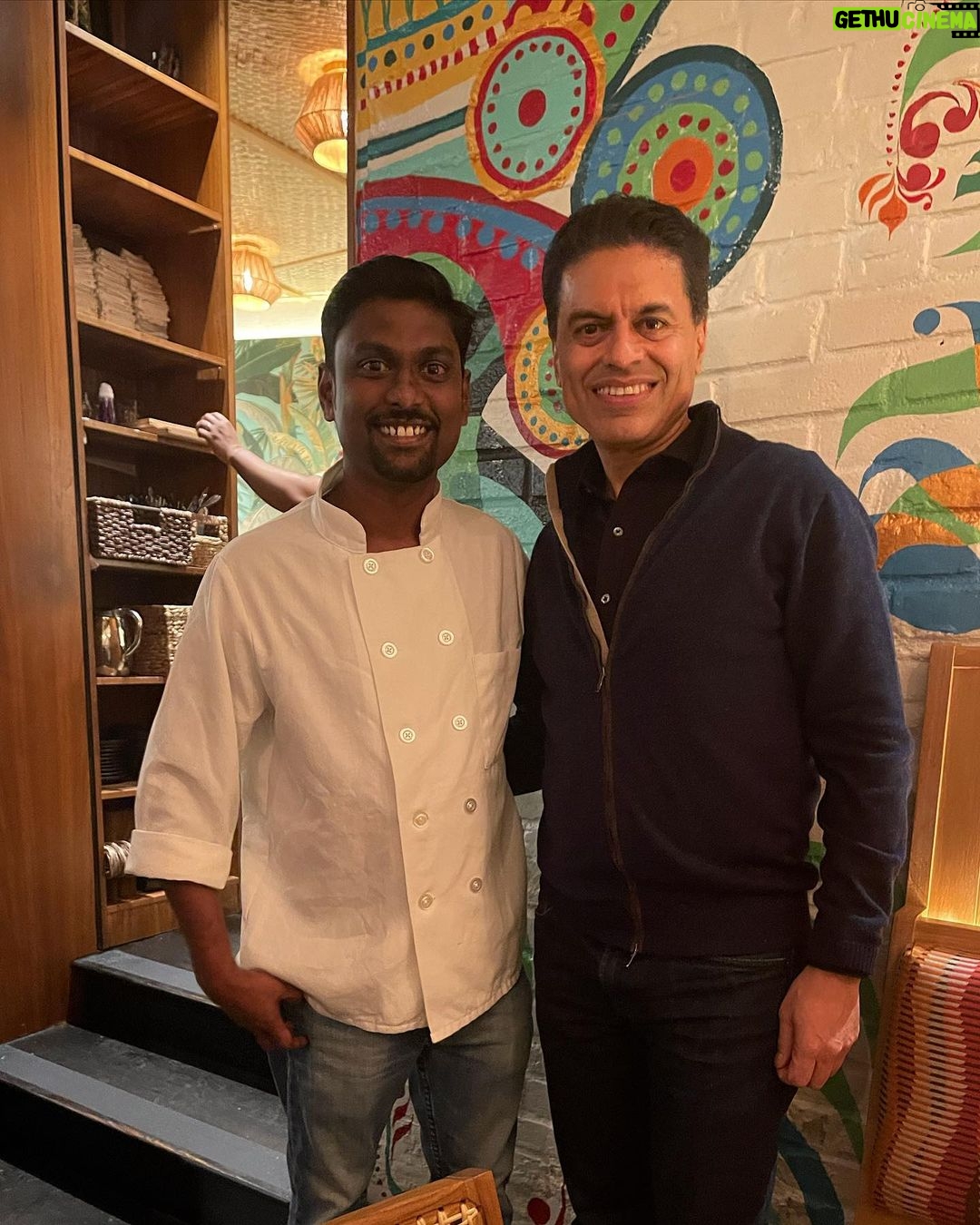 Fareed Zakaria - 1.3K Likes - Absolutely delicious meal at Semma, the South Indian restaurant that deserves all the buzz it has gotten. Beautiful room, great service and unforgettable food. Chef Vijay Kumar is a true talent and yet humble and gracious. 🙏🙏🙏