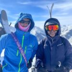 Fareed Zakaria Instagram - Two weeks ago, we climbed up to the Aspen Highlands Bowl and skied down, a first for Sofia (14) and her friend Lilly. (Omar (23) did the hike and ski twice in one day and four times in 3 days!) A wonderful experience - though the ski week ended with me taking a fall and my arm in a sling. AC separation. Not to worry, it's healing nicely. It has to, I promised to go skiing in late March with Lila (19). 🎿