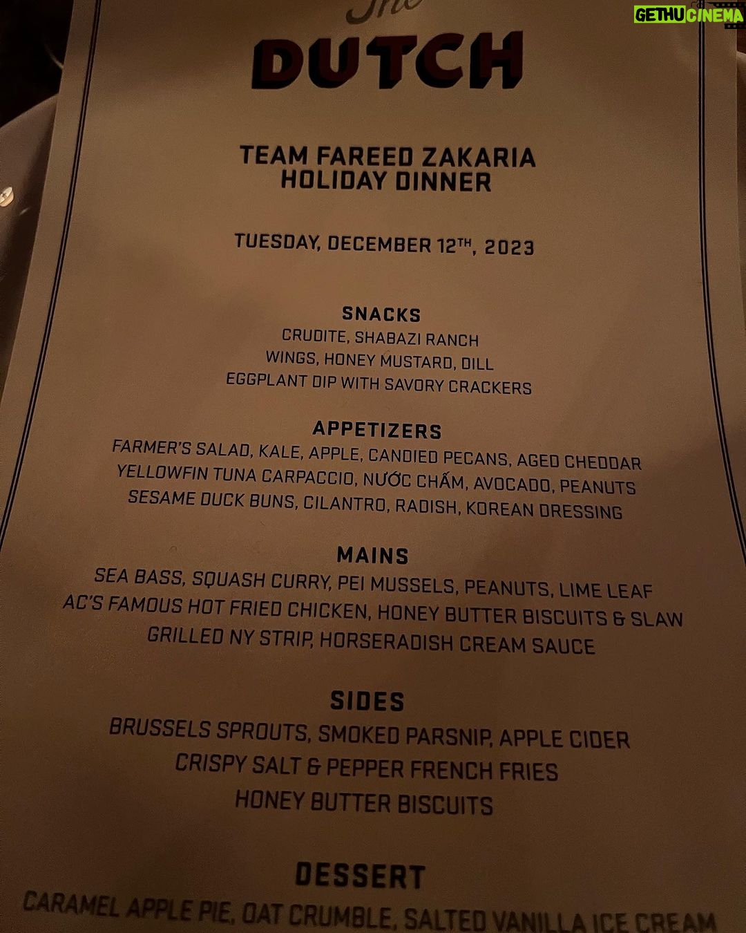 Fareed Zakaria - 1K Likes - Xmas dinner for my GPS and documentary unit teams, followed by karaoke. A real privilege and pleasure to work with such talented people - and it's lots of fun. Feel very blessed. (I might drop more of the karaoke over time!)