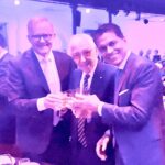 Fareed Zakaria Instagram - A great evening with PM Anthony Albanese and Sir Frank Lowy, one of Australia's great business leaders and philanthropists. Celebrating 20 years of the Lowy Institute. Sydney Town Hall