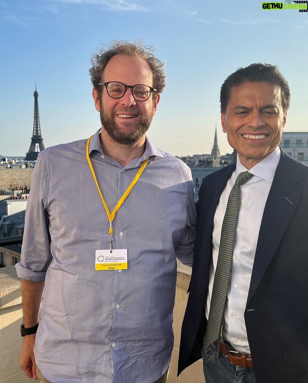 Fareed Zakaria - 1.5K Likes - Paris - we spent 3 days there last week. Mostly work but some pleasure, especially the strawberries!