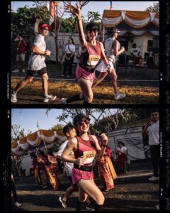 Febby Rastanty Instagram - Tepat seminggu dari MBM 2023, saatnya kita #ThrowbackSunday 😋 mau cerita dikit jadi seminggu sebelum Half Marathon, betisku keram, jalan susah, agak menjalar bahkan sampe ke lutut ngilu. Panik banget karena mau Half marathon, akhirnya sempet fisiotherapy, mendingan tapi belum balik normal banget. Setiap jalan masih gak enak dan berat, apalagi LARI 😩 akhirnya keukeuh mau ikut aja, mau lari santai sambil liat sawah di bali. Namun hari H, tentu saja itu hanyalah wacana. Si amatir yang punya jiwa kompetitif nan ambi panas banget liat orang-orang pada lari kenceng, bawaannya pengen ngejar hahahaha 😂😂 alhasil KM 12 setelah jalannya naik turun, kaki jadi makin keram, hampir aja mau nyerah dikit & kembali ke niat awal, yaitu cuma mau lari santai dan dapet PB alias photo banyak 😜 trus aku keinget sesuatu, menurut riset dan katanya mas kipchoge sih kalau lari sambil senyum bikin badan lebih relax dan pikiran lebih tenang, jadi lari lebih kuat dan kencang. Akhirnya kita paksain diri buat senyum sepanjang jalan, AND IT WORKED 🥹❤️ keramnya makin gak berasa, nafas juga lebih enak 🥹 trus fokus liat jalan aja dan bilang ke diri sendiri “you have to finish what you have started febby. Bentar lagi finish, tahan dikit ya”. Berusaha membuat goal kecil, yaitu water station. Gimana caranya lari sampe ke water station berikutnya dan berikutnya lagi. Alhamdulillah finish strong & happy! congratulations to all maybank marathon 2023 runners! ☺️❤️🙏🏻 📸: @cameragoods.visual @hanarsport.id @kitavisual.co @jiminataa