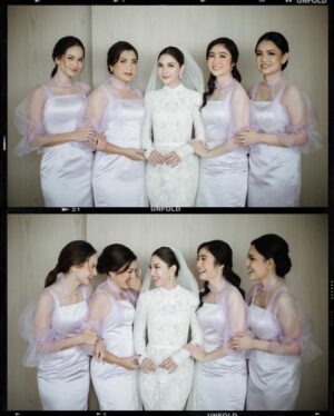 Febby Rastanty Instagram - Dari.. “kakak mila aku punya calon jodoh buat kamu!!” Sampai ke hari dimana kalian membuat janji di hadapan Tuhan untuk bersama selamanya :’’’) Dari awal ngenalin bener-bener sampe deg-degan sendiri karena punya feeling ini mungkin bisa jadi yang terakhir buat kakak mila. Alhamdulillah 2 tahun kemudian bisa jadi kenyataan 🥹 Senang dan bersyukur sekali bisa jadi salah satu saksi perjalanan cinta mereka dari awal. Once again, congratulations beautiful couple ❤️ @jscmila @yakuphasibuan Wishing you both a long and happy married life. May God always shower your marriage with blessings and lots of love. I love you guys 💕

P.S: banyak yang heboh soal aku benerin veil dan dress kakak mila saat jadi bridesmaid 😂 kebetulan saat itu aku diminta kak mila jadi pandongani nya. Kurang lebih seperti “maid of honor” dalam adat batak. Jadi emang tugasnya bantuin bride sebagaimana yang kemarin kulakukan hehe. Kenapa aku? Karena kalau kata kakak mila biar nular. Dipilih yang masih single, biar insyaAllah selanjutnya dia HAHAHAH aminin aja yha guys 😆🙏🏻