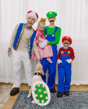 Fedez Instagram - Super Mario family 🍄