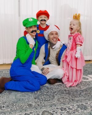 Fedez Instagram - Super Mario family 🍄