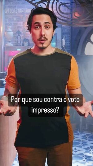 Felipe Castanhari Instagram - Por que sou contra o voto impresso?