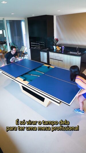 Felipe Castanhari Instagram - Eu sempre tive o sonho de ter uma mesa de Ping Pong e Bilhar em casa, por isso queria mostrar essa mesa 3 em 1 da @mesartes. Ela funciona como mesa de jantar, ping pong e bilhar. Você ainda pode personalizar ela pra combinar com o estilo da sua casa. O problema agora é mandar a visita embora com uma mesa dessas kkkkk