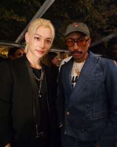 Felix Instagram - #LVSS24 #LouisVuitton @nicolasGhesquiere @pharrell @louisvuitton Women's Spring-Summer 2024 show was A HIT 🧡💙 Another memorable moment ✨️ #stay