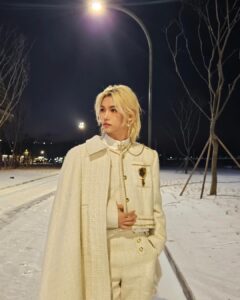 Felix Instagram - Have a happy new year 🩵 I pray for everyone to be healthy and happy ❤️😊 #stay #felix #happy2024