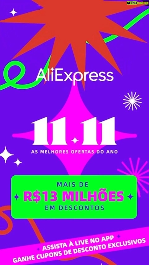 Fernanda Souza Instagram - É OFICIAL! O 11.11 do @aliexpressbr já começou e as melhores ofertas do ano estão incríveis!!! E AMANHÃ, dia 11.11, vamos ter uma SUPER LIVE! Um evento ao vivo no app e nos perfis do @aliexpressbr, com promoções imperdíveis, muitos cupons ex-clu-si-vos, euzinha como sua apresentadora e um show especial da nossa querida @simonemendes! ✨ É muita coisa boaaaa juntoooo!Então, não esquece: sábado, dia 11/11, às 19 horas temos um encontro marcado! Até o dia 17/11, o Ali preparou muitas surpresas, mais de R$13 milhões em descontos e além disso, R$20 off extras para cada R$100 em compras.* Você não vai perder, né? Baixe o aplicativo e se liga para não perder nada!! Vejo vocês logo Ali! #AchadinhosDoAli #1111AliExpress *Limite de R$80 em desconto extras #publi