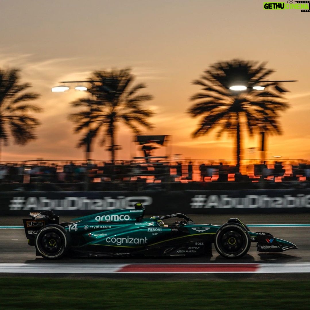 Fernando Alonso Instagram - Good race to finish the season on a high. Thank you team for a 2023 that I will always remember. Thank you for everything @astonmartinf1 🙏 #f1 #abudhabi #astonMartin