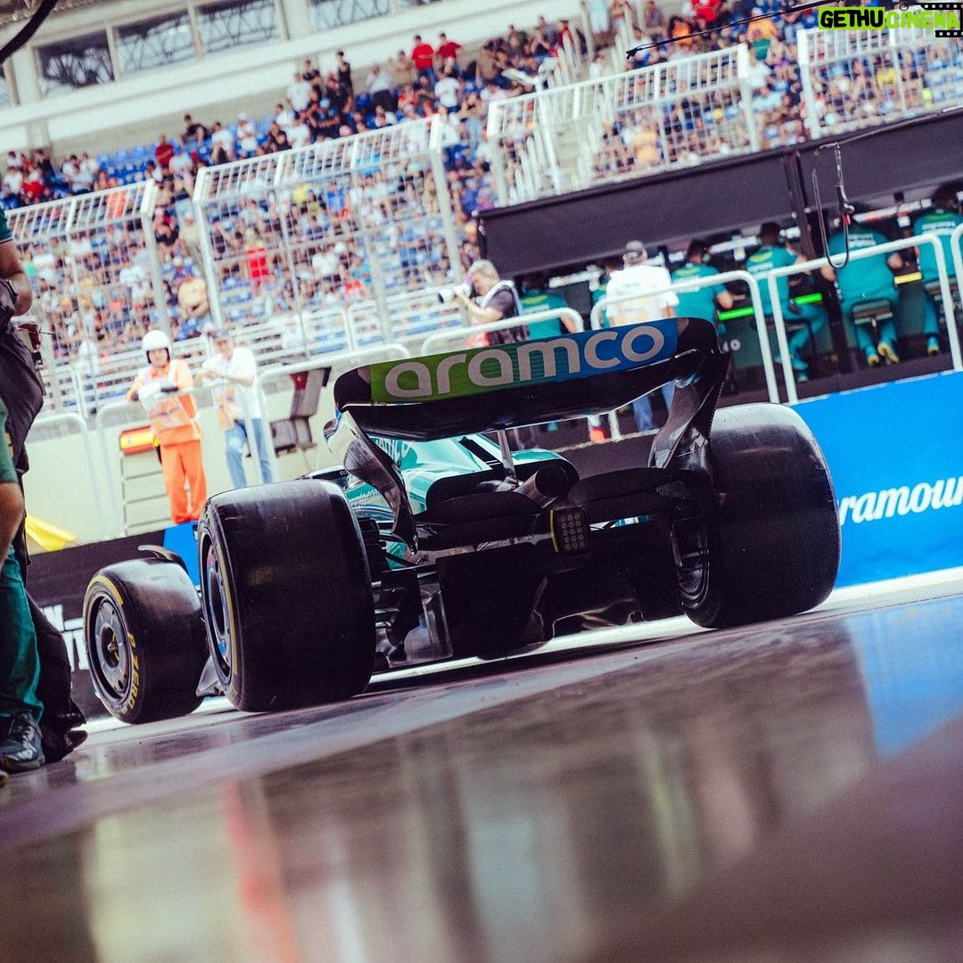 Fernando Alonso Instagram - Today we had a fun race with a fast car. Thanks team for the extra work today. 💚 Tomorrow we will give it all on track . Let’s goooo! @astonmartinf1 #f1 #brazil #astonmartin