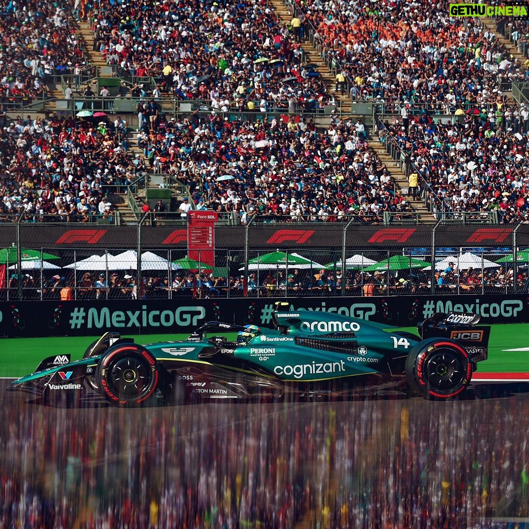 Fernando Alonso Instagram - Difficult race after picking up some debris on lap 1, and not having the pace to fight for more this weekend. 🙏 But we will keep learning and fighting until the end. Thank you Mexico for the warm welcome, and see you next year. Gracias Mexico 💙 @astonmartinf1 #f1 #mexico