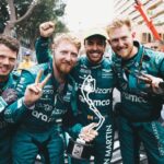 Fernando Alonso Instagram – Another podium! P2 🏆 in Monaco!!!! 
So happy with this after a difficult race, specially with the rain at the end! 
• 
Thank you Thank you Thank you Thank you Thank you Thank you Thank you Thank you Thank you Thank you Thank you Thank you Thank you Thank you Thank you 💚💚 @astonmartinf1 !!! #monaco #f1 #astonmartin