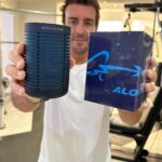 Fernando Alonso Instagram - I wanted to introduce you to a new workout partner, my customised Beosound Explore portable speaker. Powerful, water-resistant, and ideal for travel. @bangolufsen #bangolufsen #beosoundexplore