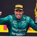 Fernando Alonso Instagram - What an honor to share the podium with these F1 legends. Thanks Canada🇨🇦💚. Enjoyed every single lap . #f1 #canada #montreal #astonmartin