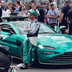 Fernando Alonso Instagram - Thanks for the champagne Miami 🍾. Great car and strategy. 4th podium of the season. We are @astonmartinf1 🟢🟢🟢🟢. #f1 #miami #astonMartin