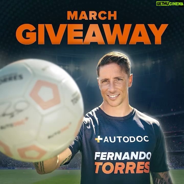 Fernando Torres Instagram - AUTODOC and Fernando Torres have prepared a GIVEAWAY 📣 Do you want to win a branded T-shirt and a football signed by Torres?  Then go ahead, read the rules, and enter the giveaway🧡 3 winners will be selected from among all eligible entries received🤩 How to enter: ✅ Follow @autodoc_autoparts and @fernandotorres ❤️ Like this post 💬Tag a friend in the comments ❗️The giveaway is open for entry from 01/03/2022 to 31/03/2022. Winners will be picked at random in a live Instagram broadcast on 31/03/2020. 📌Any individual aged 18+, residing in the EU, the UK, or Norway can take part in the giveaway. Good luck to everyone😉 ⚠️Disclaimer: Instagram is released from any and all liability in relation to this giveaway. #fernandotorres #autodoc #autodoc_autoparts #autodocbrandambassador #giveaway Europe