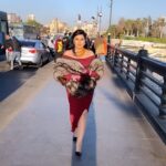 Fifi Abdo Instagram - ده اخر مشهد عملته في مسلسل شغل في العالي في رمضان على كوبري قصر النيل