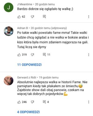 Filip Zabielski Instagram - Wydaje mi się, że chyba nikt się nie spodziewał takiej walki.
Serio to co się wczoraj działo to był kosmos 😂
Podczas walki zapomniałem dosłownie 90% tego czego się uczyłem przez ostatnie 3 tygodnie.
To uczucie jest nie do opisania.
Nikt tego nie zrozumie póki się nie znajdzie w klatce ze świadomością, że na żywo ogląda to miliony osób.
Dostałem totalnego odcięcia, zapomniałem prawie wszystko czego się tak ciężko uczyłem i jedynie co mi zostało to pragnienie zwycięstwa i charakter.
Jestem mega zadowolony nie tylko z wygranej ale również z tego, że nasza walka spotyka się z masą pozytywnych komentarzy.
Serio wydaje mi się, że razem z @hejter_96 pokazaliśmy serce do walki.
Był to mój debiut, żarty żartami na tiktoku ale tak szczerze to się mega stresowałem.
Miałem tylko 25 dni na przygotowanie do walki. Na kolejną walkę przygotuje się normalnie tak jak inni zawodnicy i pokaże na co mnie stać 😉
Mam nadzieje, że dostarczyłem Wam emocji i będziecie mi kibicować w kolejnych walkach.
Mega dziękuję każdemu za wsparcie i masę pozytywnych wiadomości ❤️
Mega podziękowania dla moich najlepszych ziomali z narożnika @marek.miachaluk @mrszalast @fizjobuojjj oraz dla @academia_gorila 🔥🔥🔥