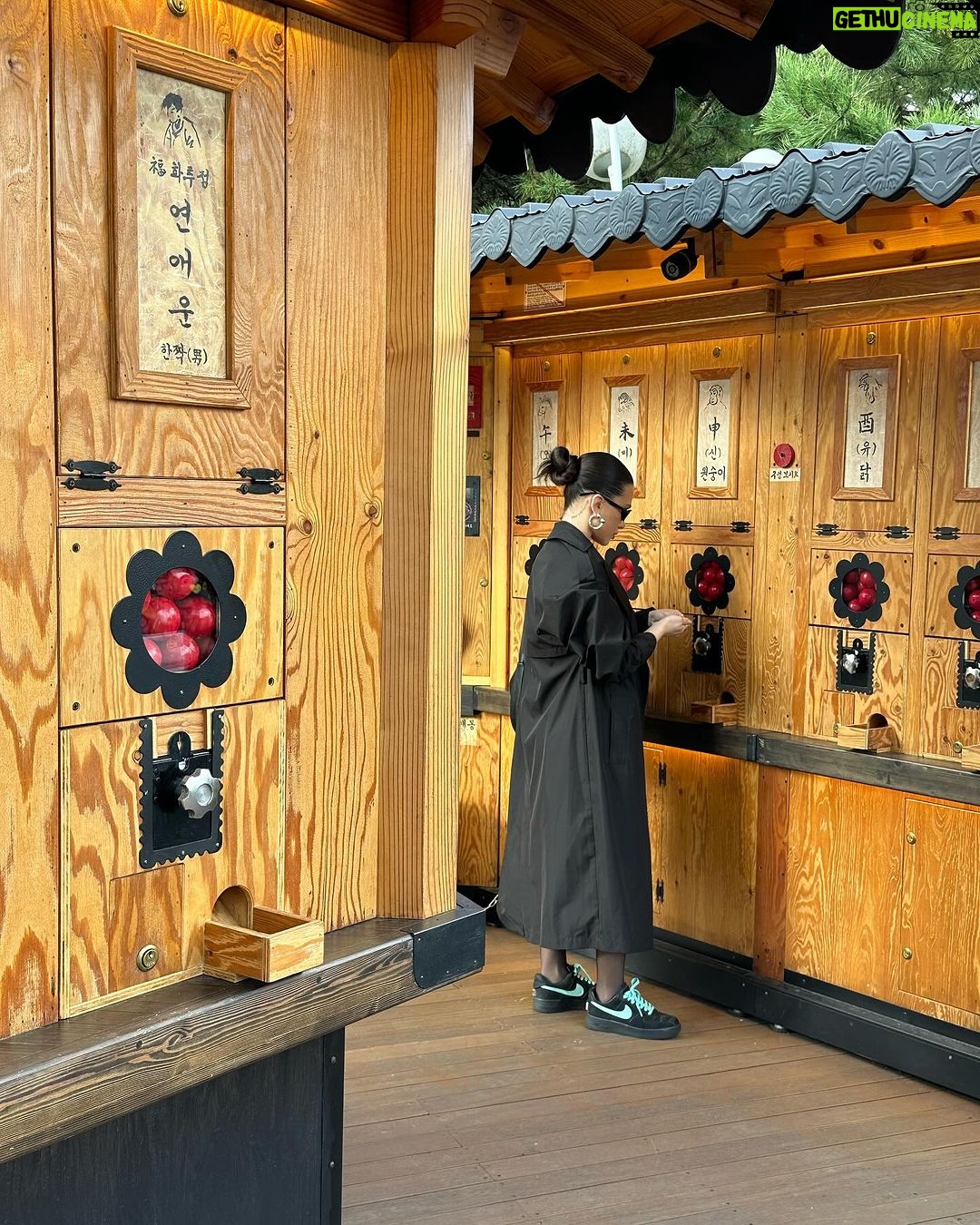 Flavia Pavanelli Instagram - Nenhuma legenda descreve quando nossa alma é abraçada pelo lugar em que visitamos. Aqui me sinto assim. A Coreia tem sido surpreendente 🔒💘 @elausabrasil, obrigada por cada experiência Namsan & N Seoul Tower