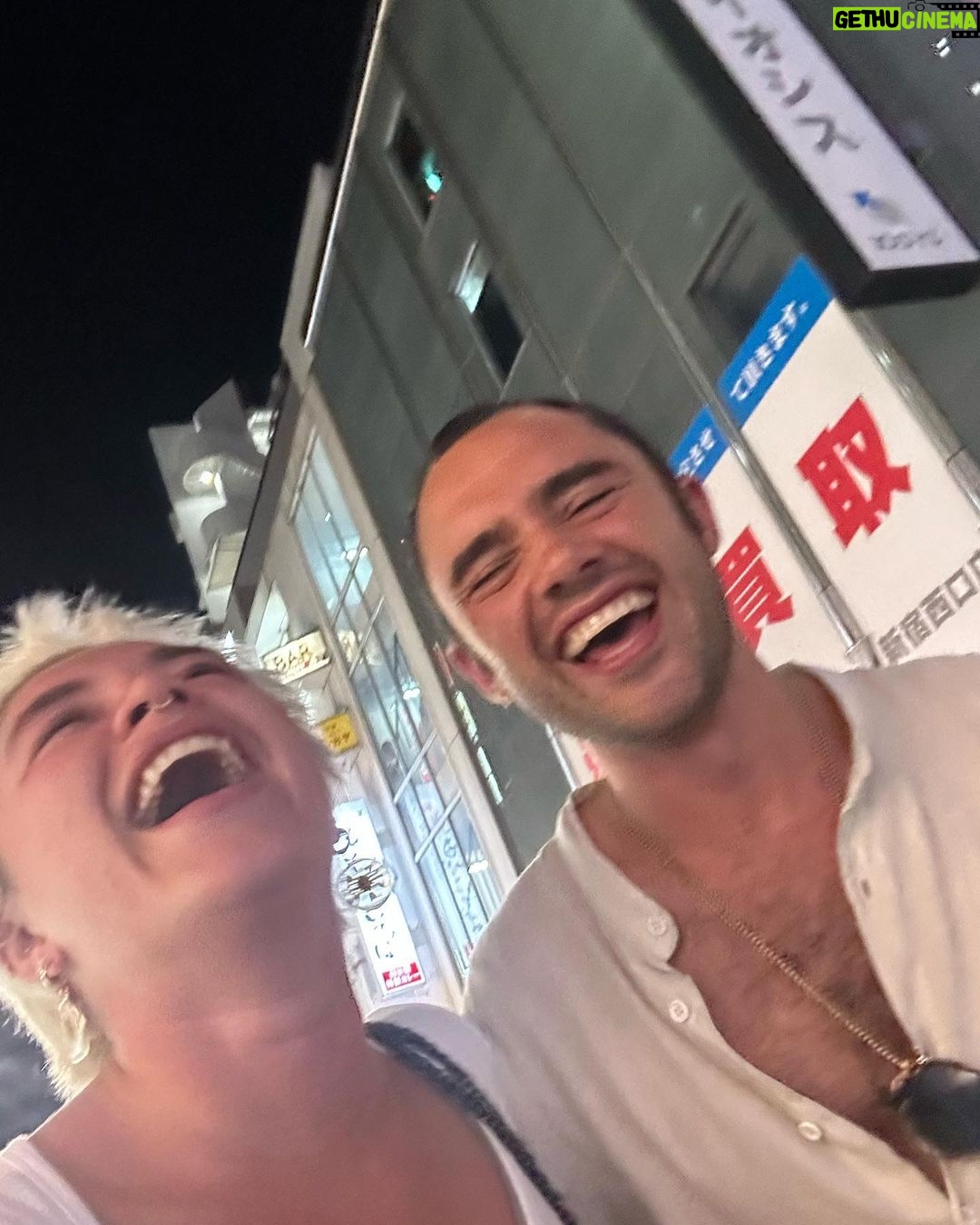 Florence Pugh Instagram - Go to Tokyo and you literally time travel then land with the funniest jet lag and eat from the moment you wake. I love it. @tobysebastian1
