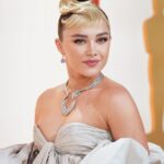 Florence Pugh Instagram - @tiffanyandco brought out this epic treasure for our special carpet moment.. it always feels magical wearing their sparkles, many thanks for adding immensely to our day of dress up and helping me twinkle all sorts of colours. I will never stop squealing when those blue boxes arrive. #tiffany