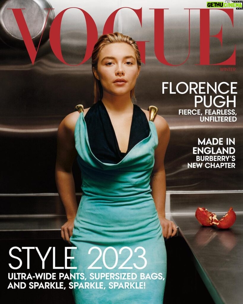 Florence Pugh Instagram - It’s here. It happened again. I remember when I was told that Anna Wintour wanted me to be on the cover 3 years ago, I felt like I was there. I’d made it. Vogue cover at 24 for me felt bizarre and unreal. We got the cover printed and framed (big over the top gold frame.. obvi) and it was such a wonderful reminder of how unique that moment in my career was. Anna Wintour wanting me on the cover for a second time feels just as unique. If not more? I love working, I love working hard. To be recognised in these pictures and pages like this is such a wonderful nod. These magazines were always special to me when I was younger. The weight, the pages, the images. They have so much to say and I’m so appreciative and lucky to be here again. Thank you to all who made this possible! Thank you Anna. Thank you Sergio. Thank you Chloe. Thank you, wonderful crew. @voguemagazine @sergiokletnoy Writer- @cfs1983 Photographer- @colin_dodgson Fashion Editor- @gabriellak_j Hair- @akkishirakawa Makeup- @farahomidi Nails- @nailglam Hair colour by the amazing- @colorbymattrez (EEEEEEEEEEEEEEEEEEEEEEEEK) #agoodpersonmov