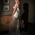 Florence Pugh Instagram - Loved attending the Govenors Awards the other night, I know I’m late but this dress is divine and I can’t get over it. It takes a village! @victoriabeckham @tiffanyandco @rebeccacorbinmurray @peterluxhair @babskymakeup @colorbymattrez