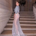 Florence Pugh Instagram - Like.. Mohawk, pixie, swirly thingy, punk, greasy, Smokey eye with diamonds on, put a quick sparkly thong on, but then keep it casual with a grey sweater. Ya know? Thank you epic team once again! 📷- 1st and 3rd B&W by @peterluxhair 2nd and 4th steps by the fab @germanlarkin