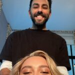 Florence Pugh Instagram - Bit of Matt Rez, bit of Jason, bit of sushi, bit of Peter, bit of thanksgiving prep with Seth, bit of sangria, bit of monochrome, bit of blurry team, bit of hotel room pamper that we took off immediately because the food came. My moment in NYC was glorious. Thank you for the sunshine x