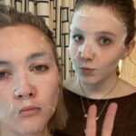 Florence Pugh Instagram - Bit of Matt Rez, bit of Jason, bit of sushi, bit of Peter, bit of thanksgiving prep with Seth, bit of sangria, bit of monochrome, bit of blurry team, bit of hotel room pamper that we took off immediately because the food came. My moment in NYC was glorious. Thank you for the sunshine x