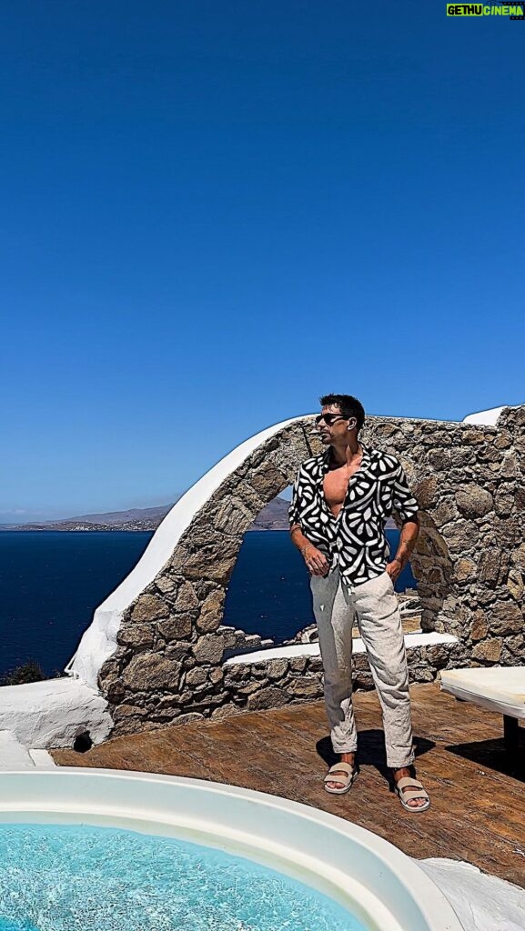 Florent André Instagram - summer outfit ☀️😎 Mykonos, Greece