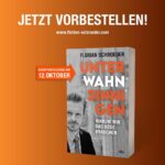 Florian Schroeder Instagram – Liebe Leute, 
es gibt was Neues und ich bin sehr glücklich darüber: Am 12. Oktober erscheint mein neues Buch „UNTER WAHNSINNIGEN. Warum wir das Böse brauchen.“ Es sind Geschichten von Menschen, mit denen keiner redet. Ich war im Knast, in der Psychiatrie, ich habe Nazis getroffen, Klimaaktivistwn der Letzten Generation und NATO-Soldaten. Ich habe Menschen getroffen, die als Böse gelten und mich gefragt: warum kennen wir nur noch Gut und Böse, Freund und Feind – und wie kommen wir da raus? Antworten im Buch! Jetzt vorbestellen! #unterwahnsinnigen #buch #gut #böse