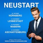 Florian Schroeder Instagram - Die letzten 4 Termine für meine NEUSTART Tour! Wer von euch ist dabei? 🤩 Ab dem 24. November startet dann meine SCHLUSS JETZT Tour! Der Satirische Jahresrückblick. Tickets bekommt ihr unter www.florian-schroeder.com Ich freue mich auf euch! 🙏🏽