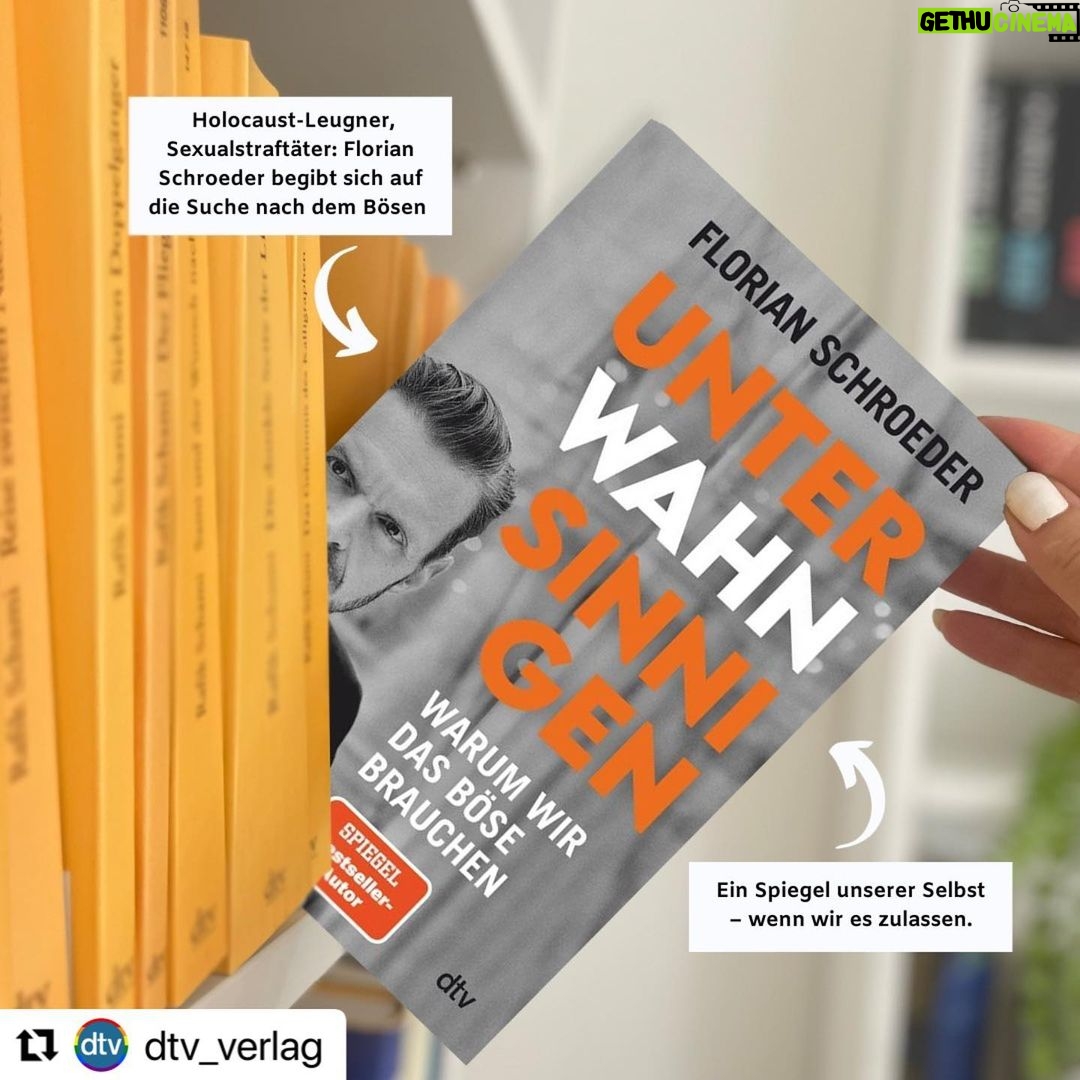 Florian Schroeder Instagram - Da ist das Ding! Mein neues Buch ‚Unter Wahnsinnigen – warum wir das Böse brauchen’ ist der Versuch, uns gerade in diesen aufwühlenden Tagen zu zeigen, warum das Böse nicht nur immer in den anderen ist, sondern auch in uns selbst. Freue mich, wenn ihr reinlest…#unterwahnsinnigen #buch #knast #nazis #täter