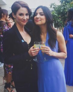Floriana Lima Instagram - Cheers to my sweet friend @chy_leigh. Love you❤️@supergirlcw #Sanvers