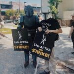 Floriana Lima Instagram - Solidarity with @writersguildwest @wgaeast @sagaftra @aflcio #sagaftrastrong #sagaftrastrike #wgastrong Los Angeles, California